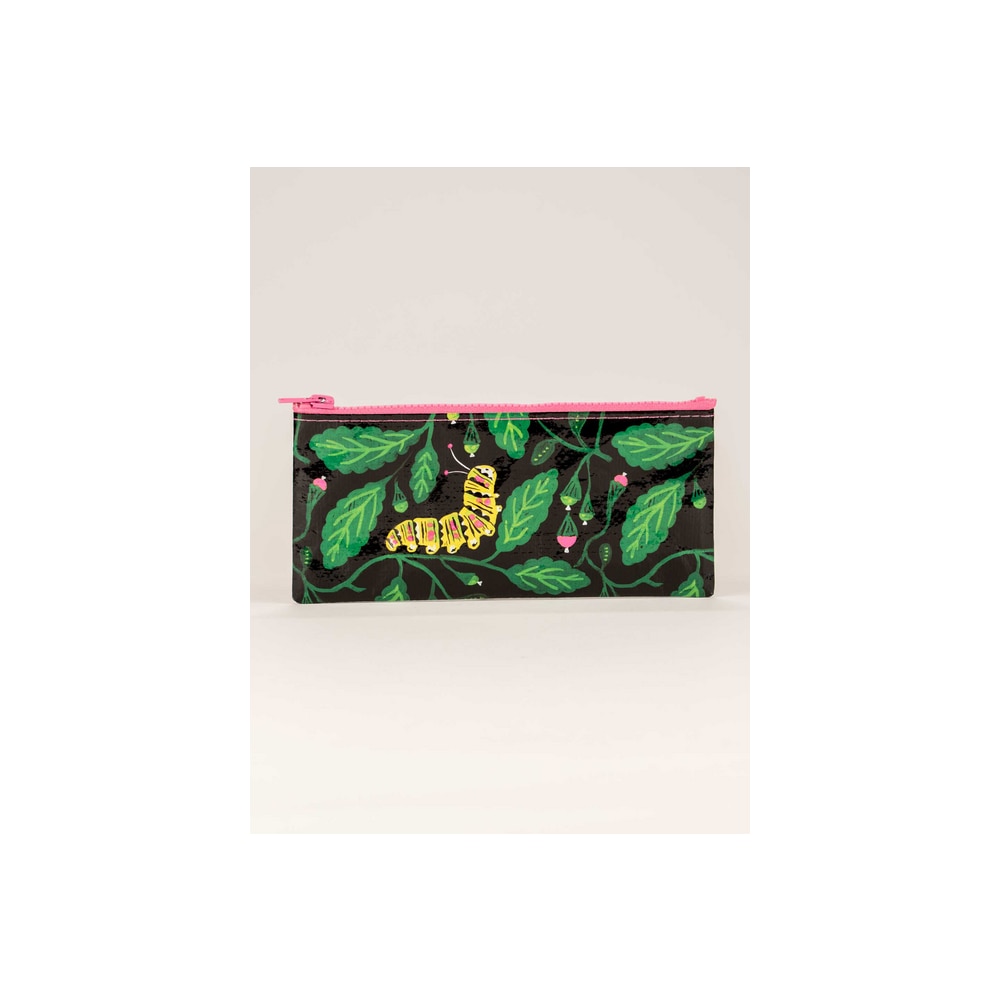 Fashion Accessories, BlueQ, Pencil Pouch, Art & School, 4.25"x8.5", Caterpillar, 776216